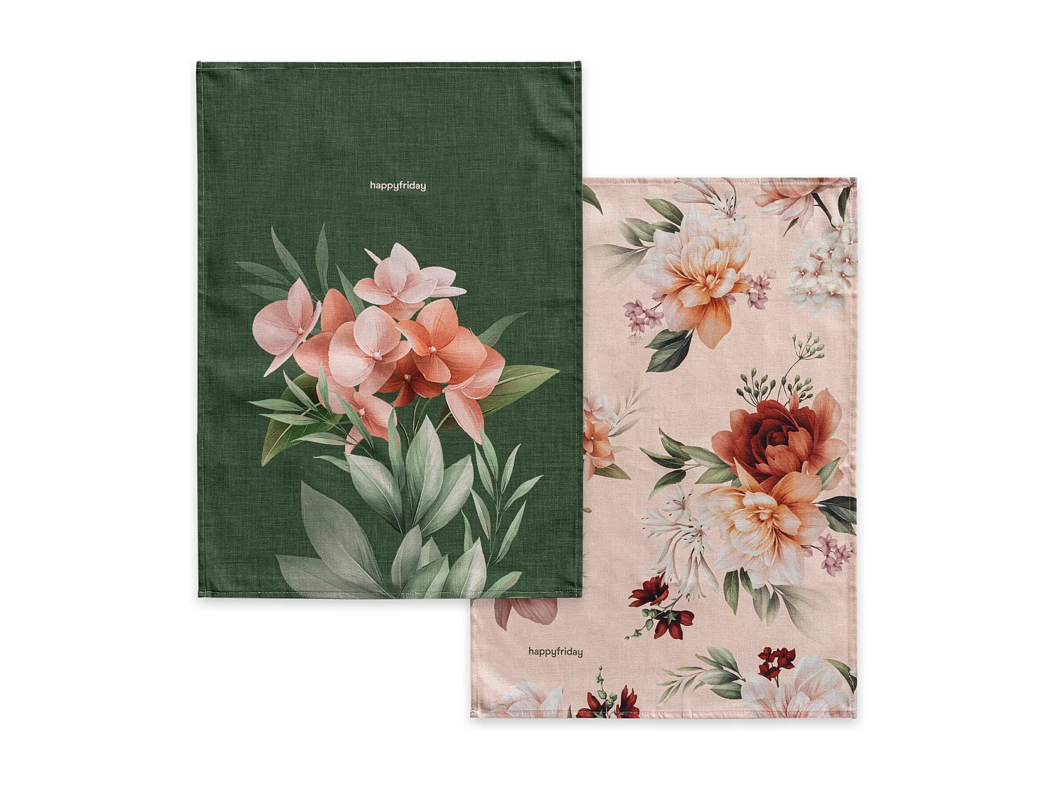 Paño de cocina 2 ud 70x50 cm Summer floral