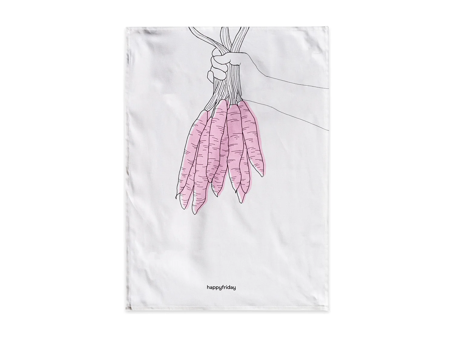 Paño de cocina 2 ud 70x50 cm Carrots