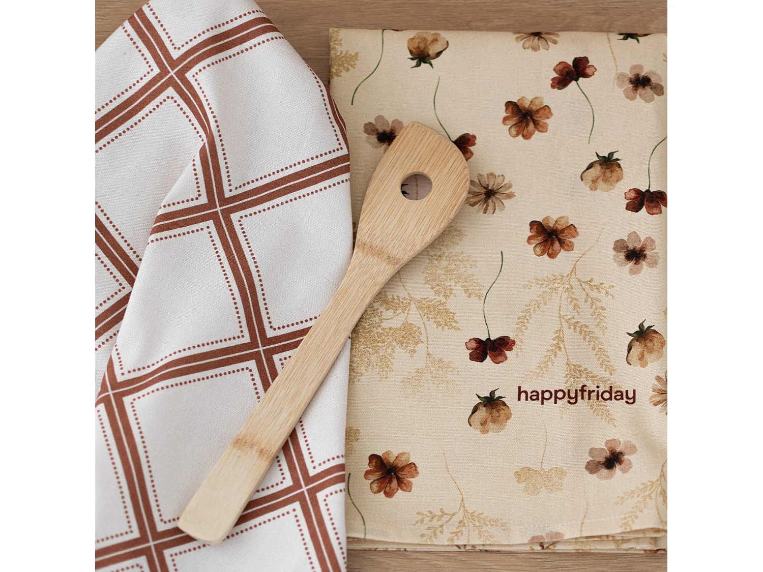 Torchon (2 pièces) 70x50 cm Wild flowers