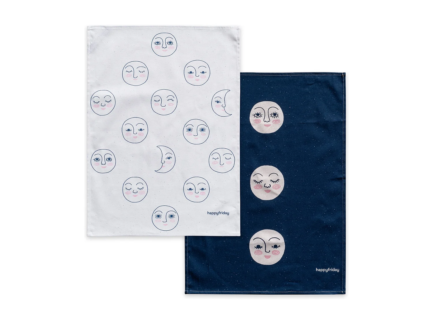 Keukendoek 2 stuks 70x50 cm Moon