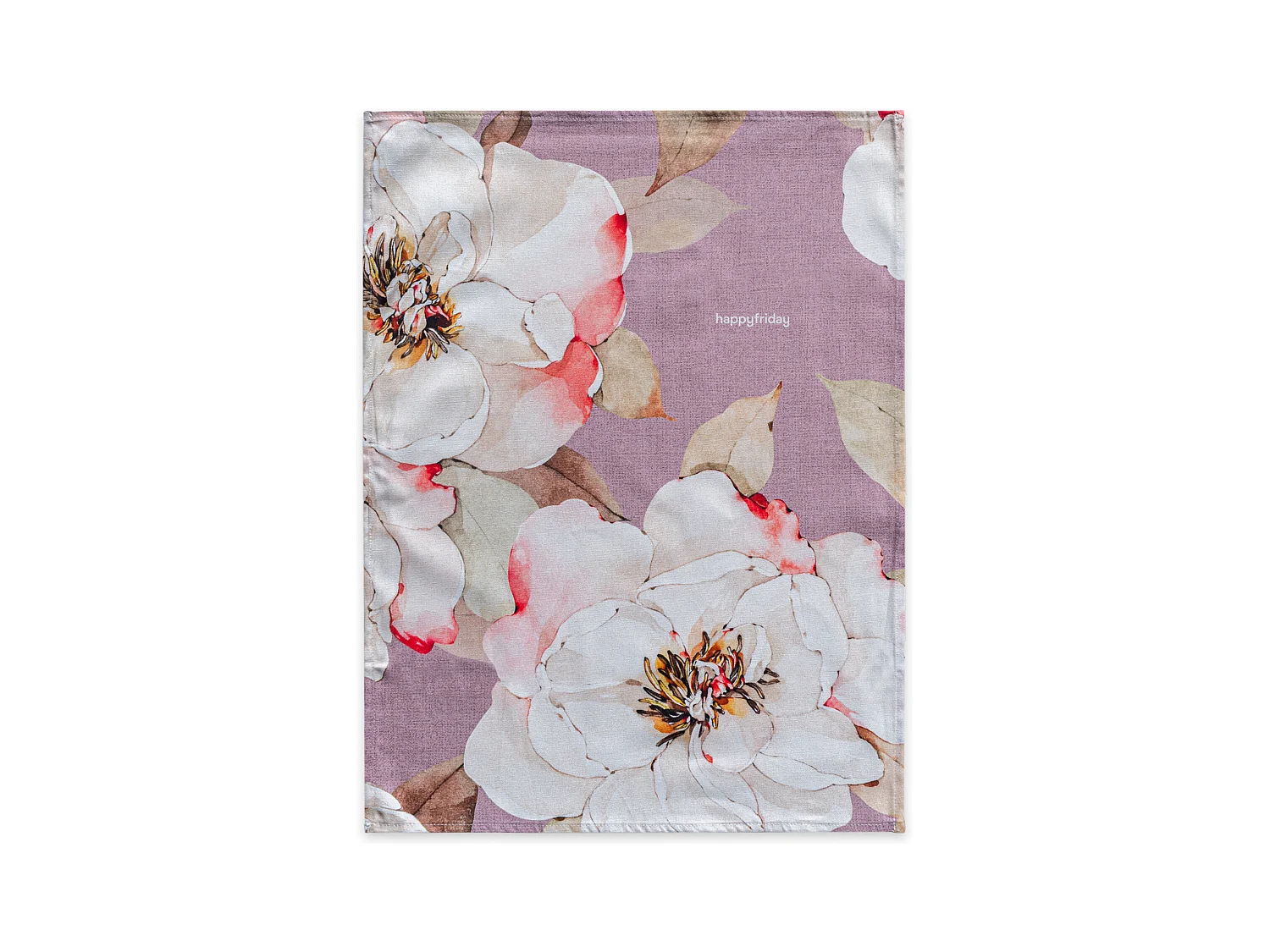 Paño de cocina 2 ud 70x50 cm White peonies