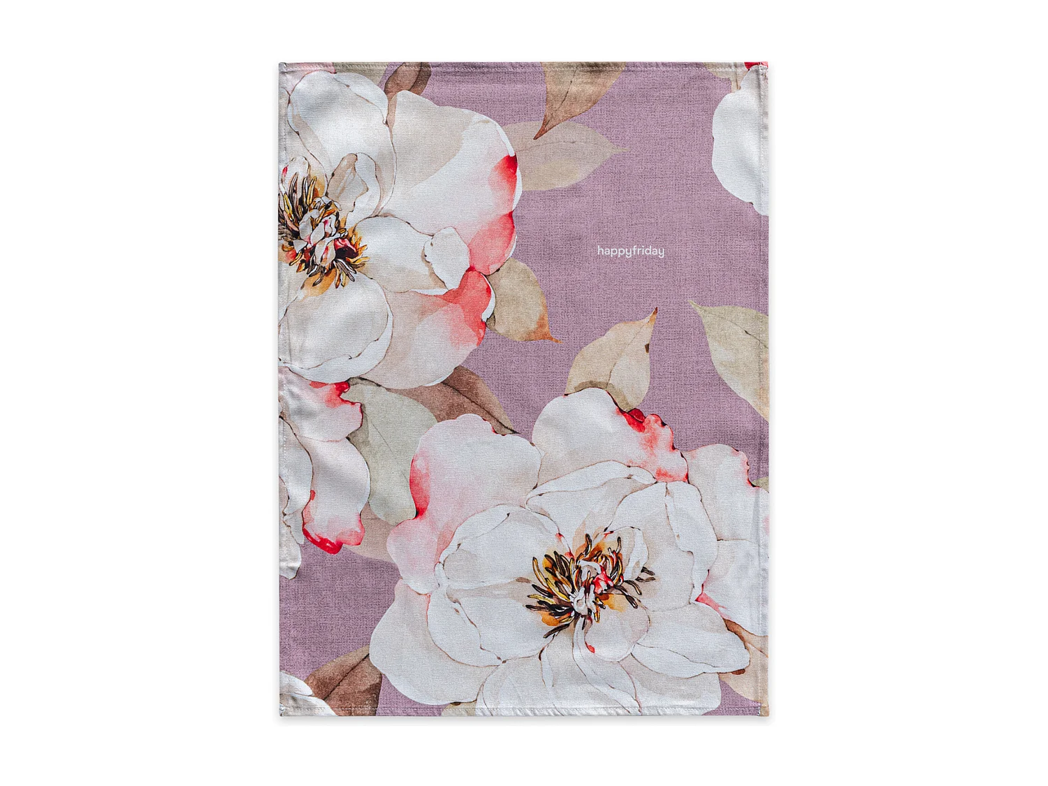 Paño de cocina 2 ud 70x50 cm White peonies