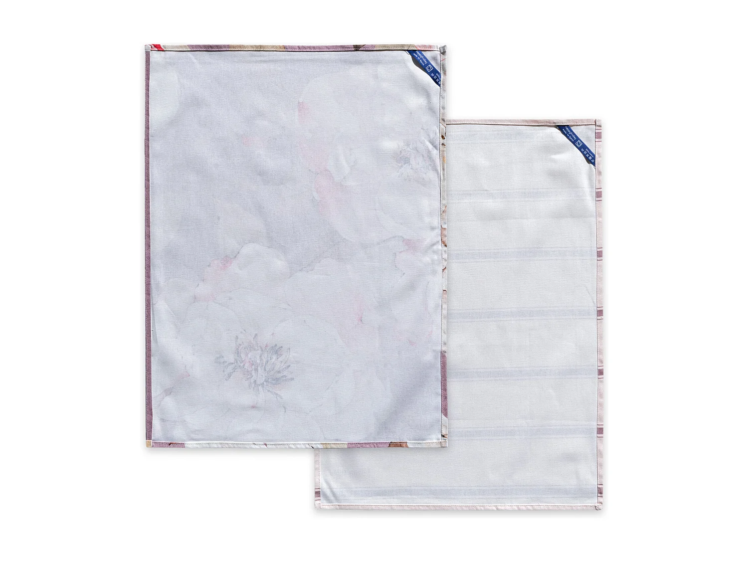 Paño de cocina 2 ud 70x50 cm White peonies