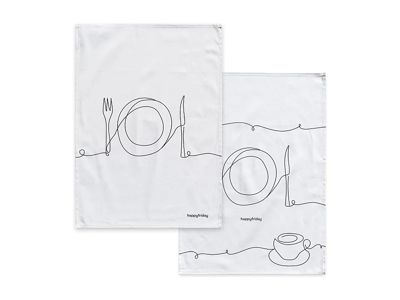 Paño de cocina 2 ud 70x50 cm To eat