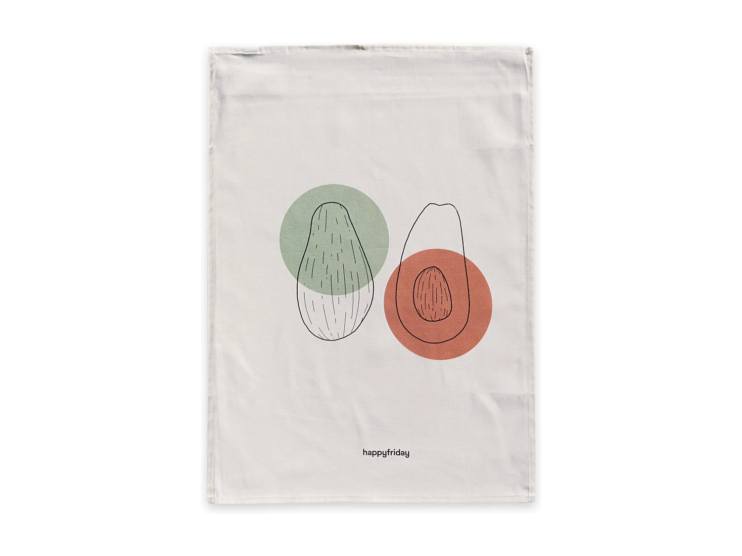 Paño de cocina 2 ud 70x50 cm Avocado