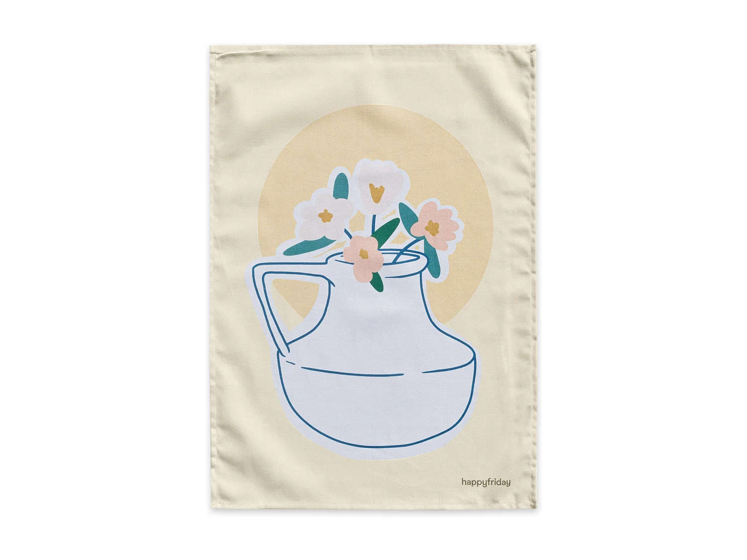 Torchon (2 pièces) 70x50 cm Flower power