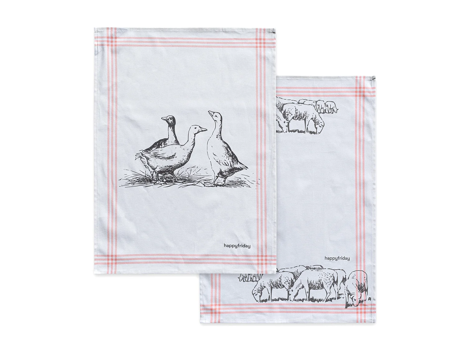 Torchon (2 pièces) 70x50 cm Cua cua