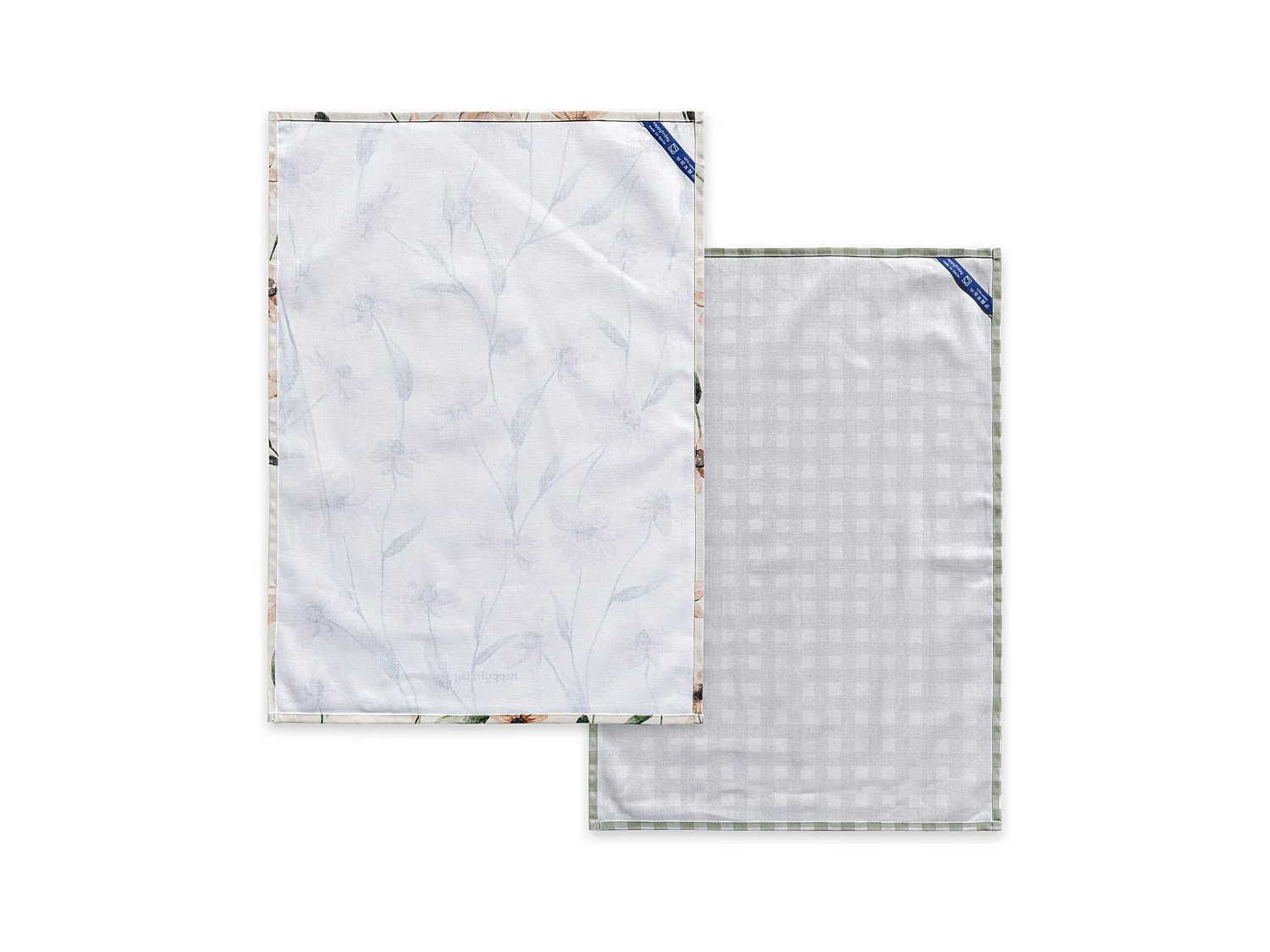 Paño de cocina 2 ud 70x50 cm Tinny bloom