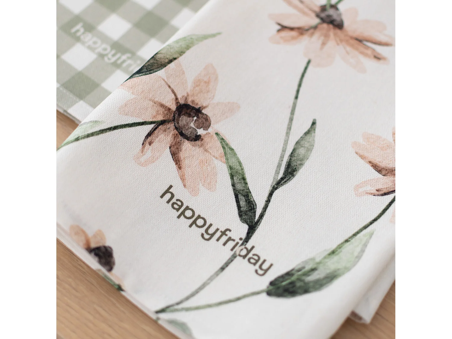 Paño de cocina 2 ud 70x50 cm Tinny bloom