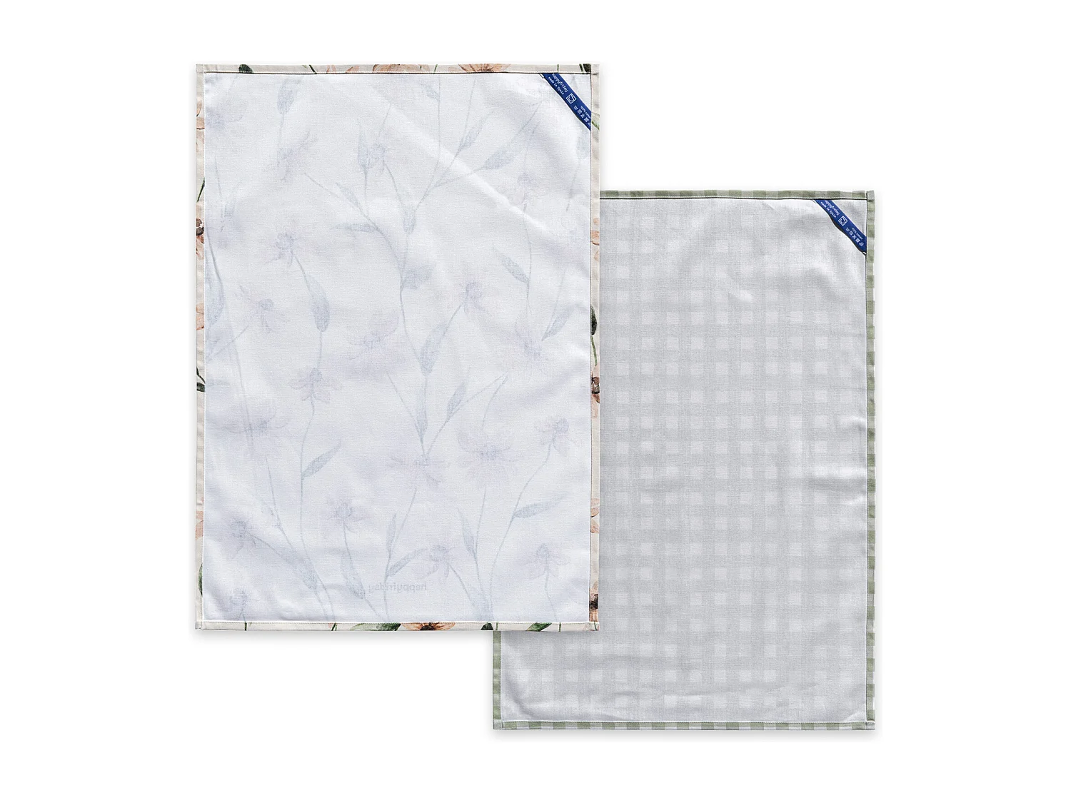 Paño de cocina 2 ud 70x50 cm Tinny bloom