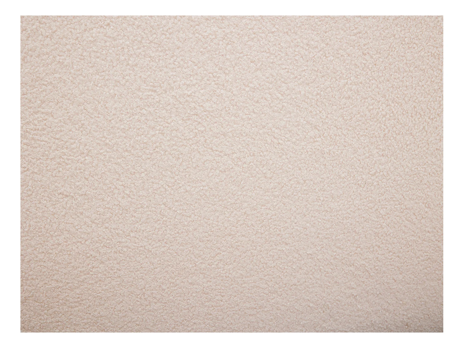 Canapé abatible 90 x 190 cm - Tela rizada - Crema - LIRIMO