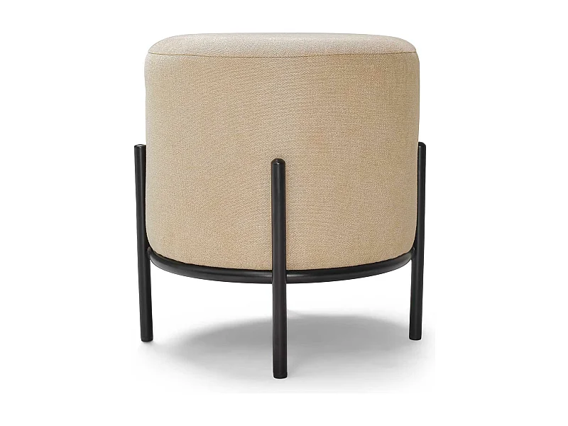 BONN LINEN - Pouf piccolo tondo in tessuto