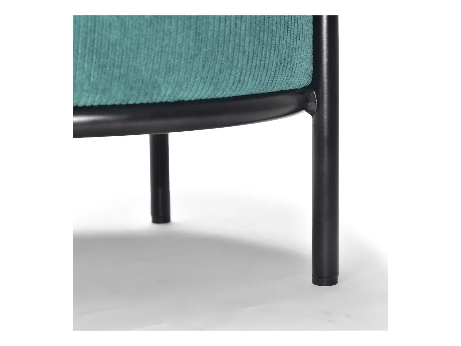 BONN VELVET - Puf pequeño redondo de pana