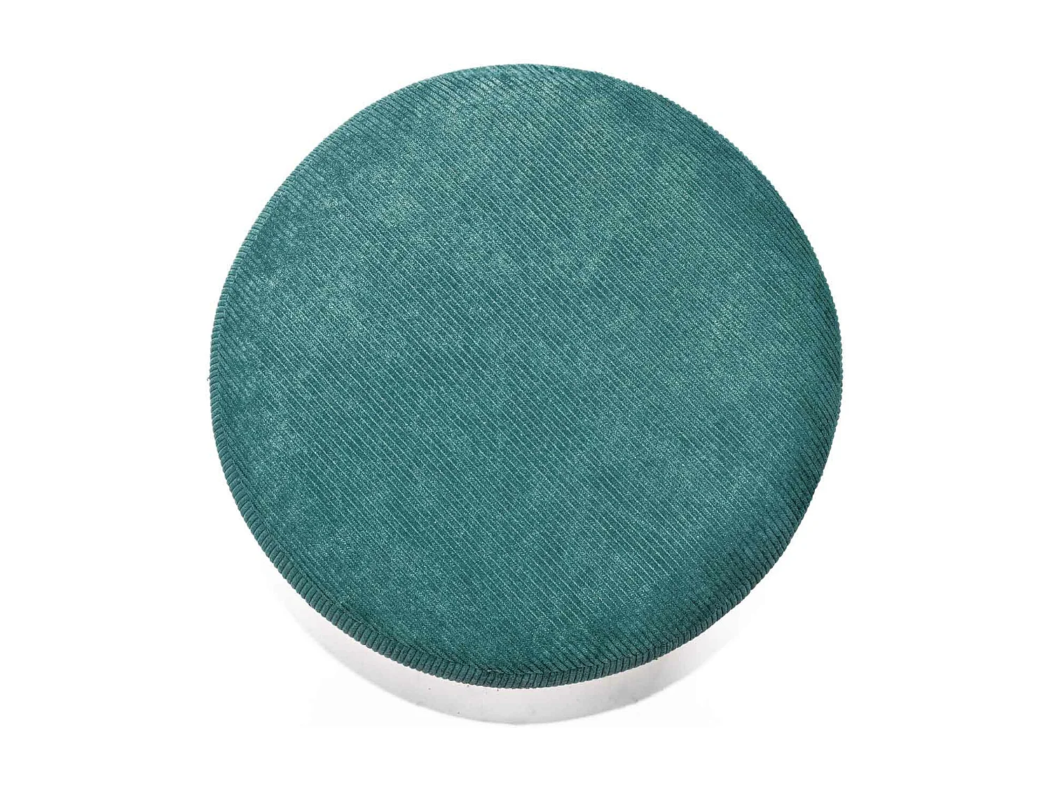 BONN VELVET - Pequeno pufe redondo de bombazina