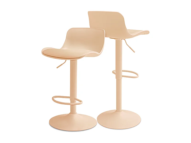 Amsterdam - Coppia Di 2 Sgabelli Monocromatic Tortora