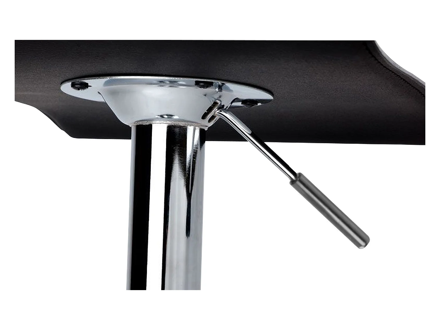 Set de 2 Taburete de bar cocina pub alto fijo giratorio ajustable respaldo reposapiésModelo Graziano Color Negro