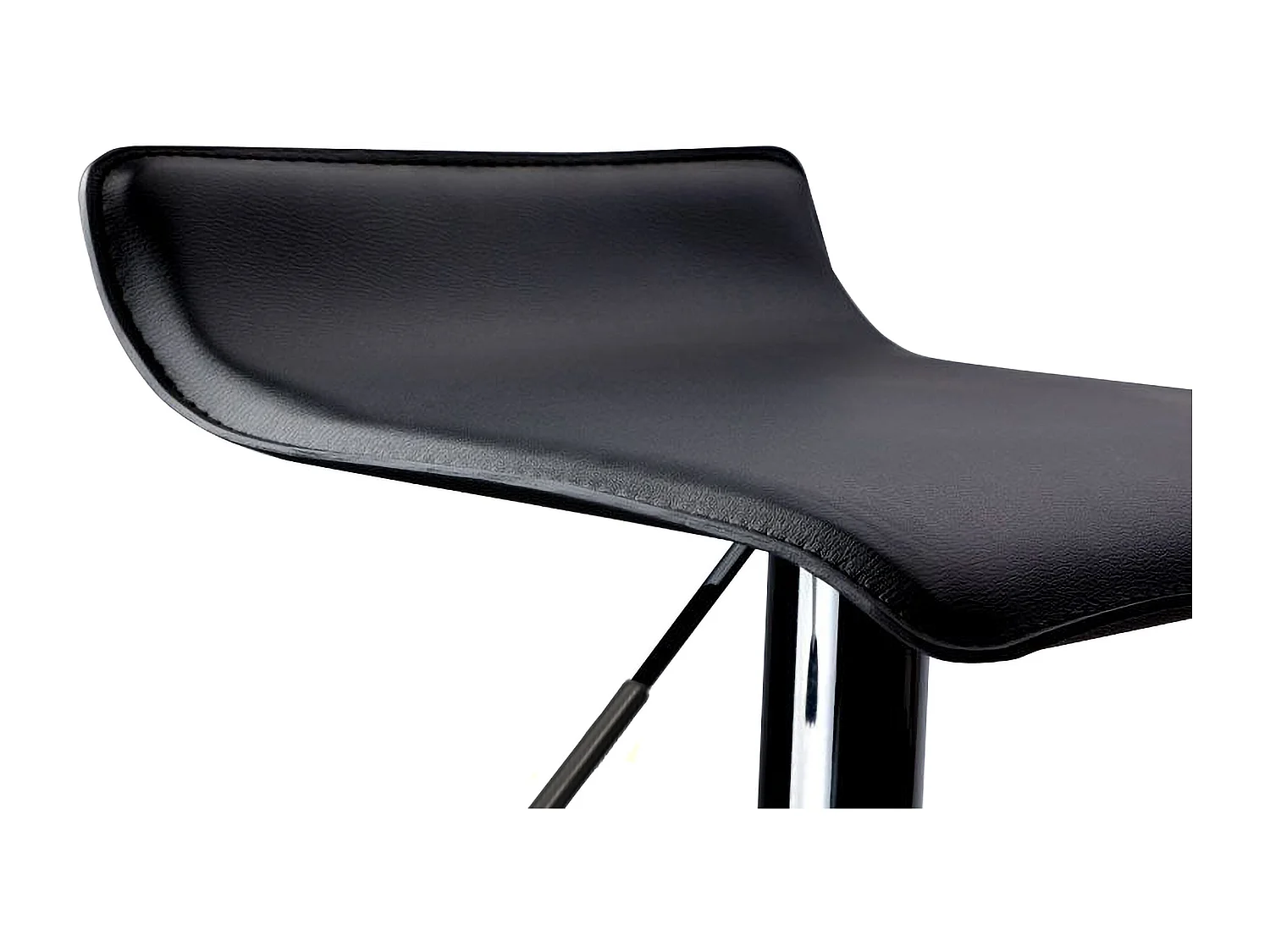 Set de 2 Taburete de bar cocina pub alto fijo giratorio ajustable respaldo reposapiésModelo Graziano Color Negro