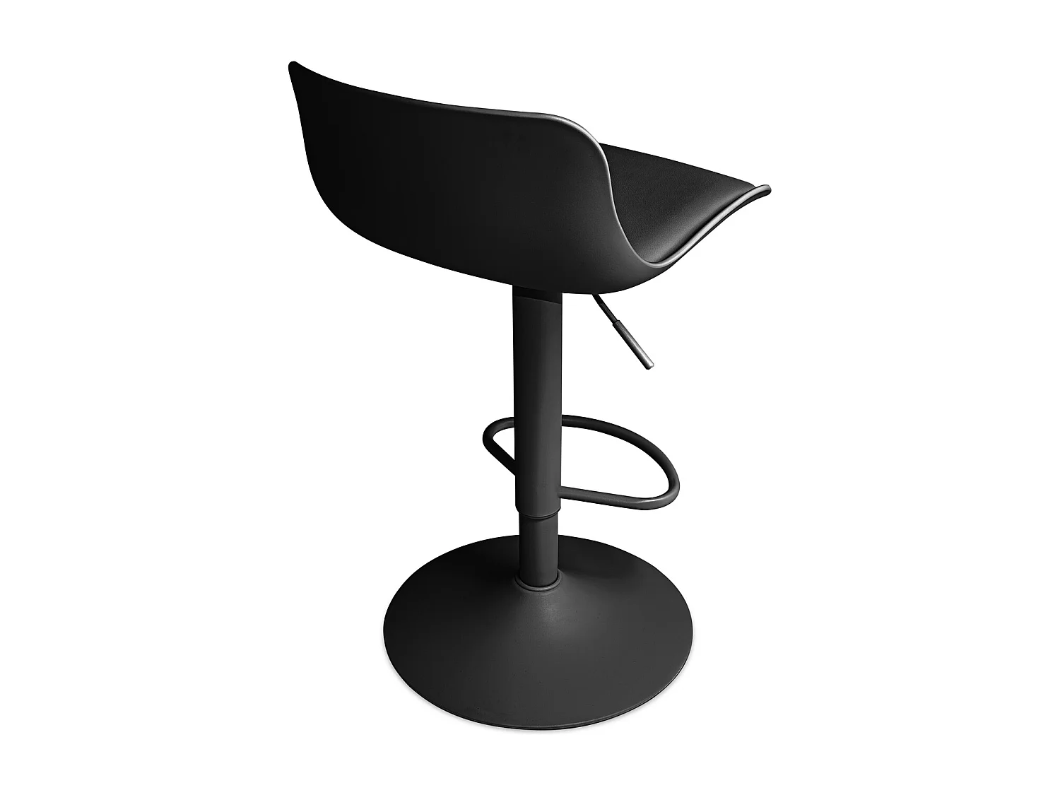 Amsterdam - Juego de 2 taburetes altura ajustável - negro