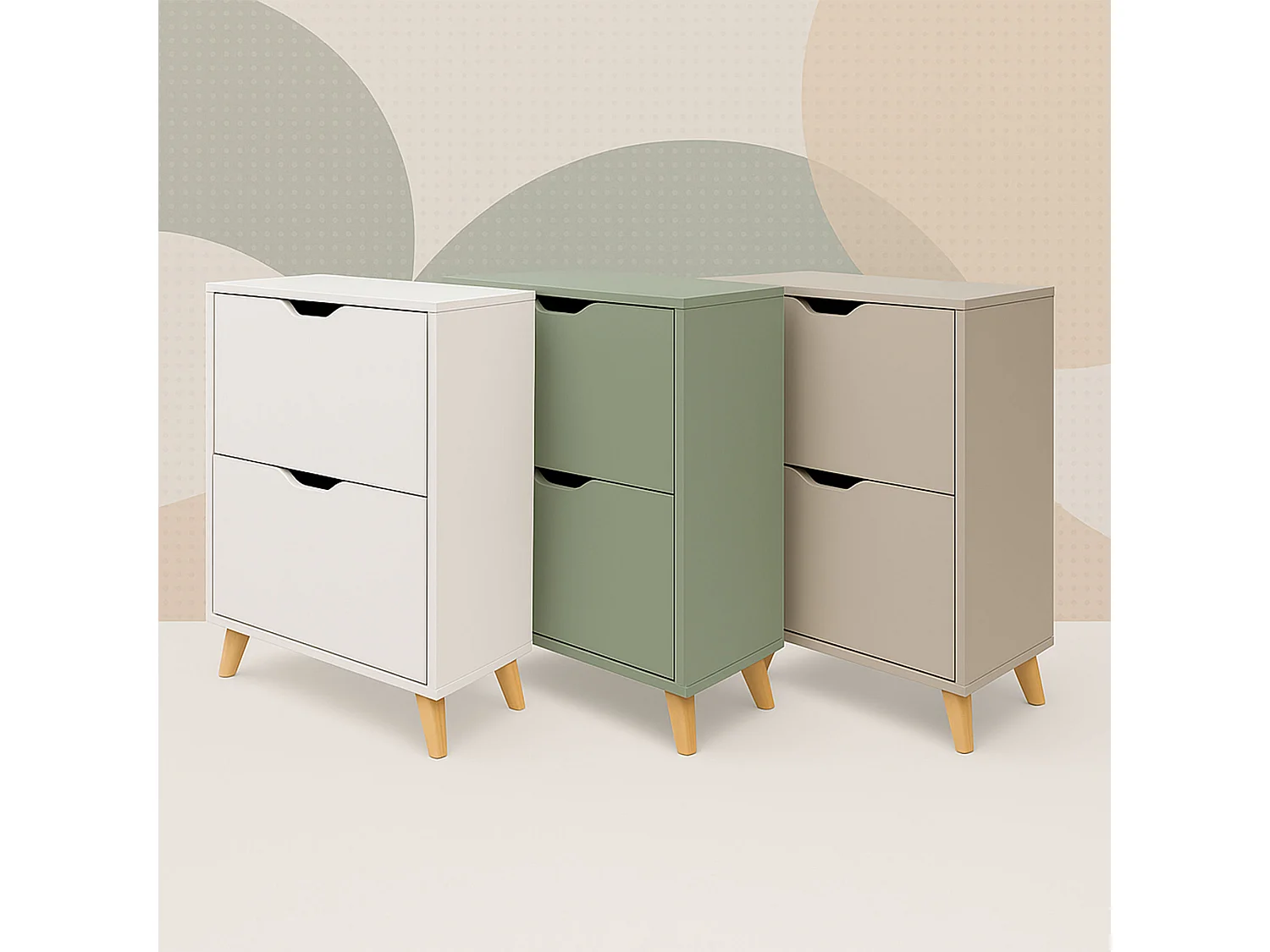 Emma - Zapatero Ahorraespacio 2 Puertas 55x82x25 cm 12 Pares en Madera Blanca