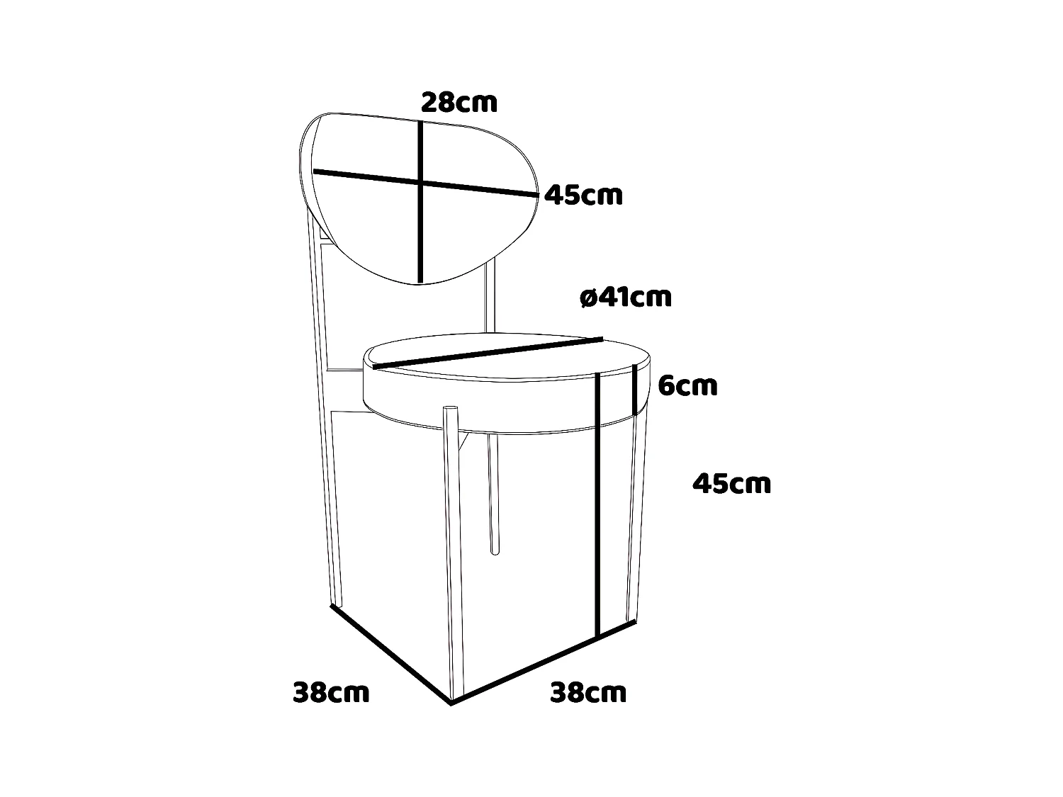 Liegi Rock - Coppia Di 2 Sedie Di Design In Letherette Gialle e Nere