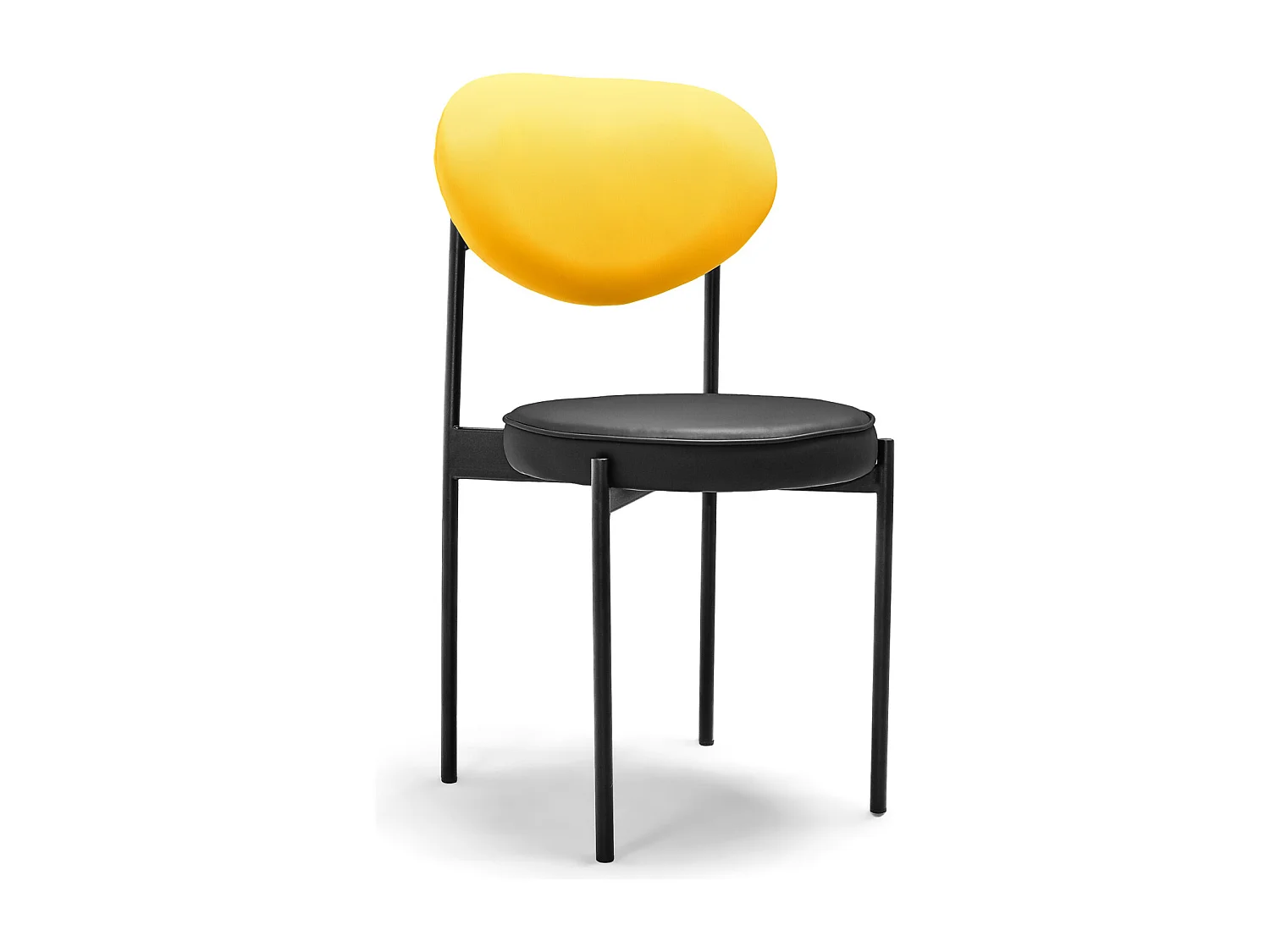 LIEGI ROCK - Pareja de 2 sillas de diseño en letherette