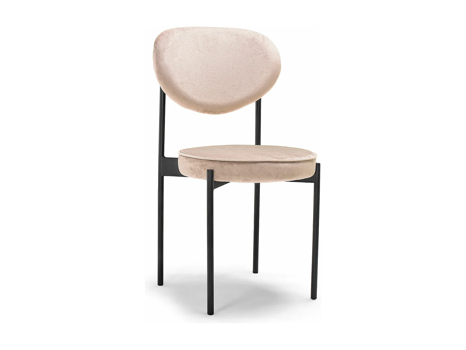 Liegi Classic - Coppia Di 2 Sedie Di Design In Velluto-Kaki