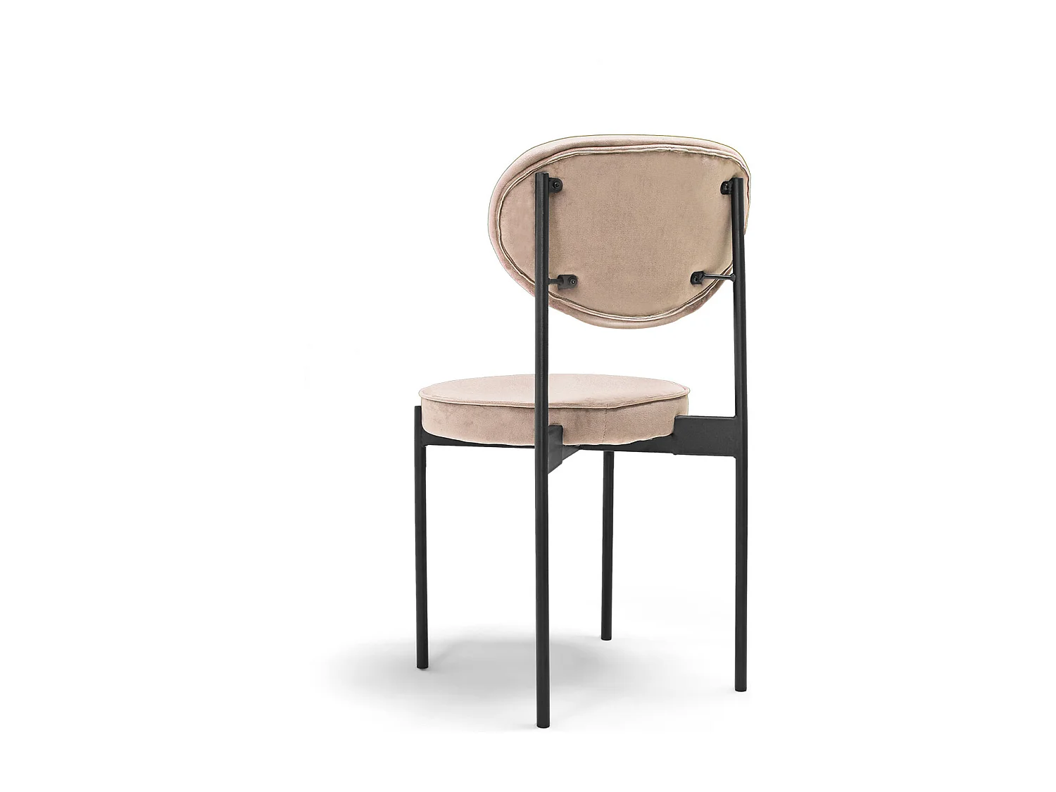 Liegi Classic - Coppia Di 2 Sedie Di Design In Velluto-Kaki