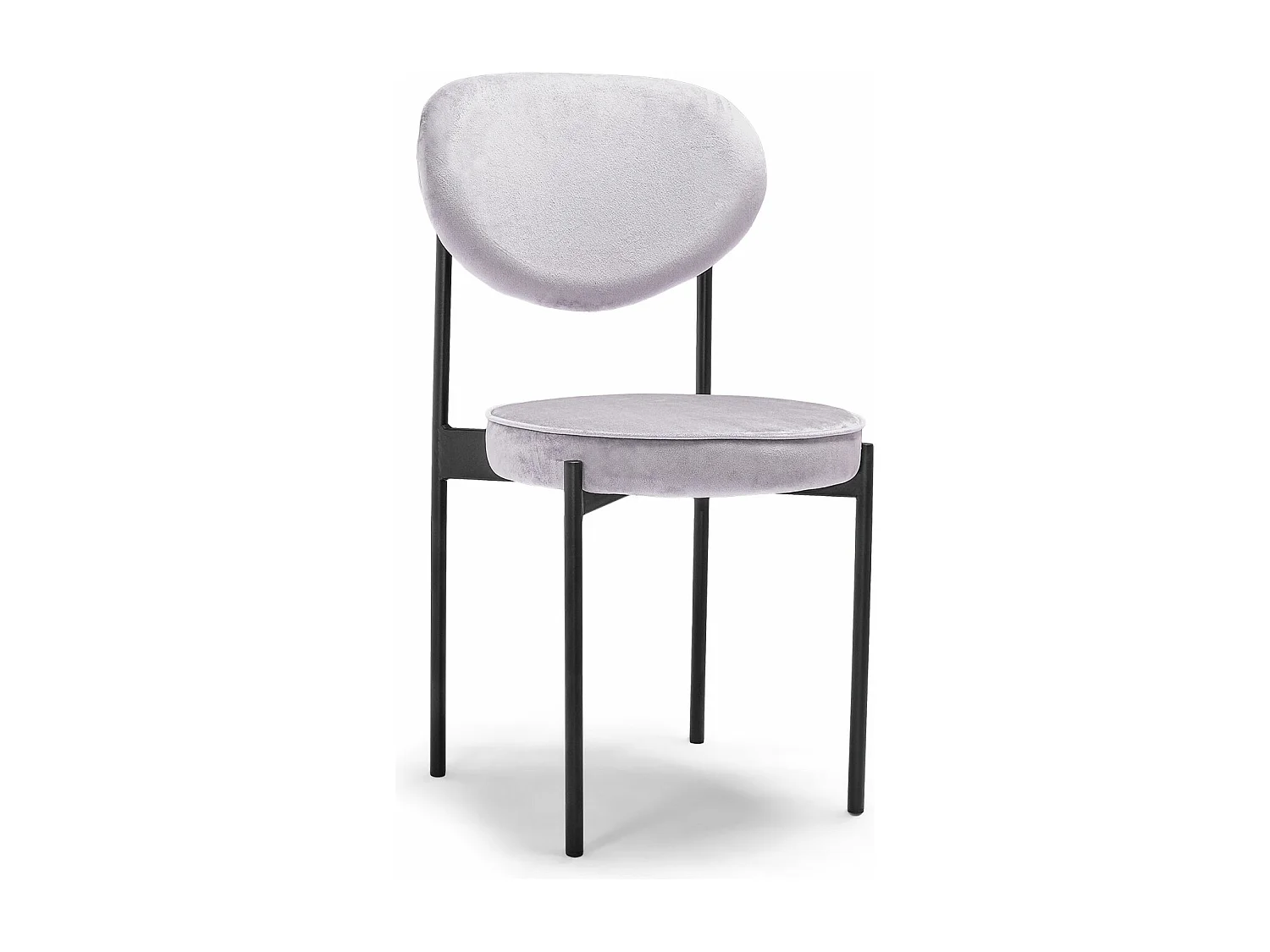 Liegi Classic - Coppia Di 2 Sedie Di Design In Velluto-Grigio