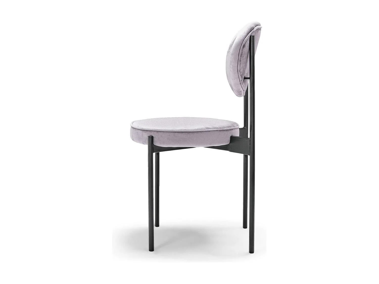 Liegi Classic - Coppia Di 2 Sedie Di Design In Velluto-Grigio