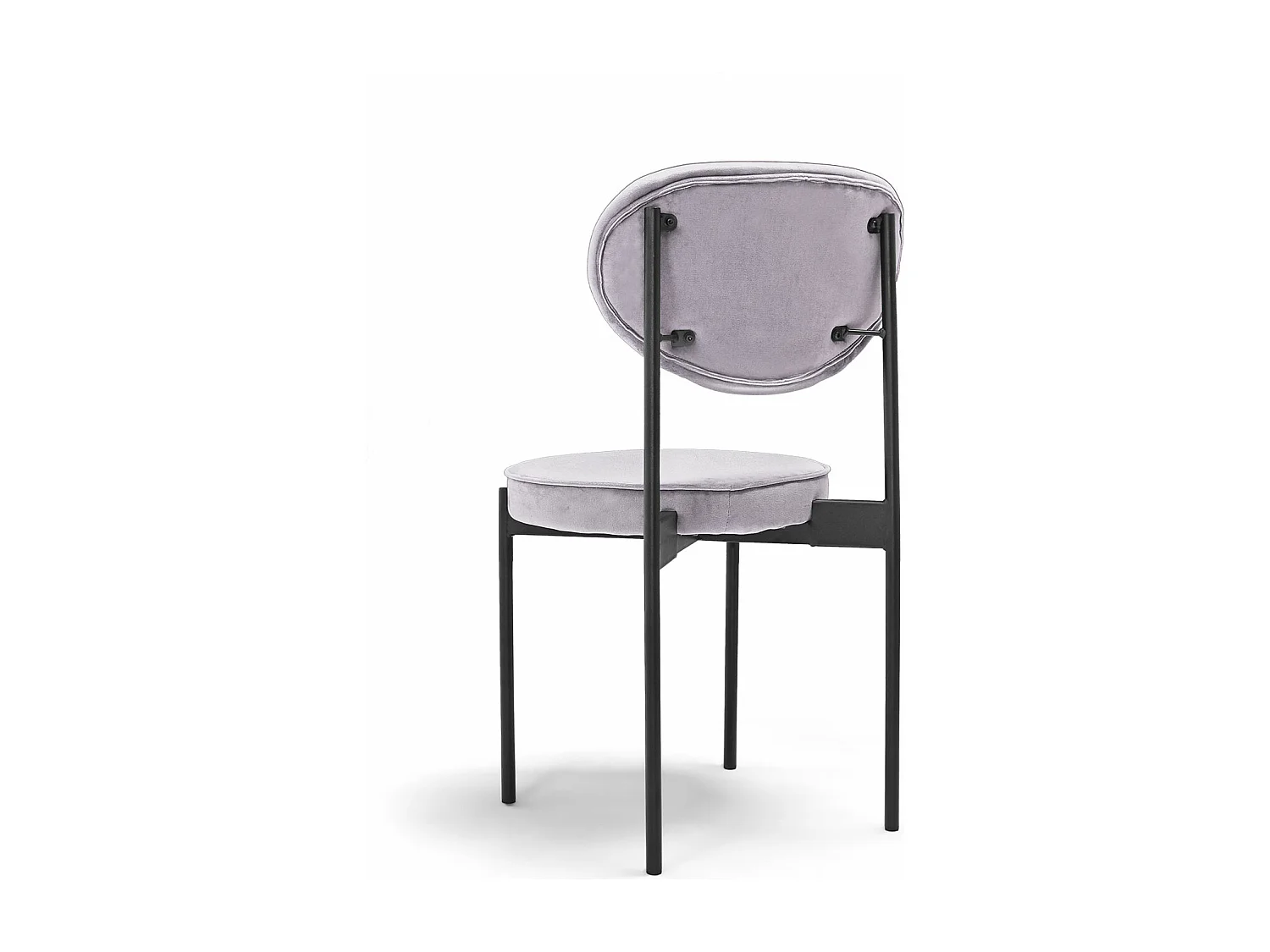 Liege Classic - Par de 2 cadeiras de design em veludo cinzento