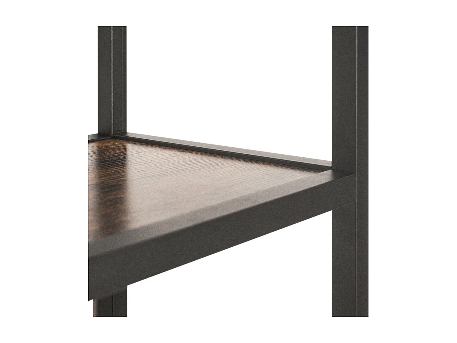 Edo - Prateleira estilo industrial com 3 compartimentos abertos e 2 portas, 76x33xH163 cm