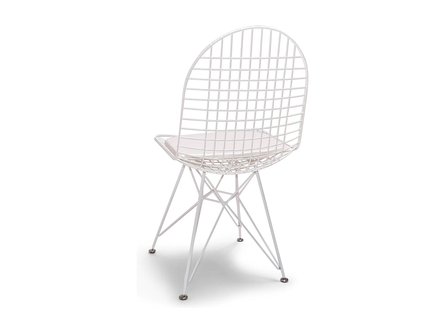 Copenhagen - Conjunto de 2 cadeiras de metal com design industrial. Conjunto de 2 cadeiras de jantar, escritório, estudo. Cor Preto ou Branco