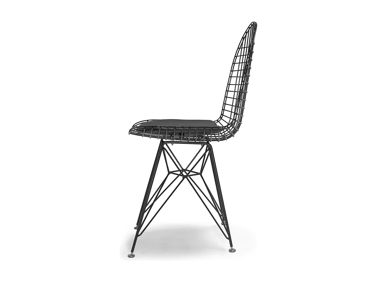 Copenhagen - Conjunto de 2 cadeiras de metal com design industrial. Conjunto de 2 cadeiras de jantar, escritório, estudo. Cor Preto ou Branco