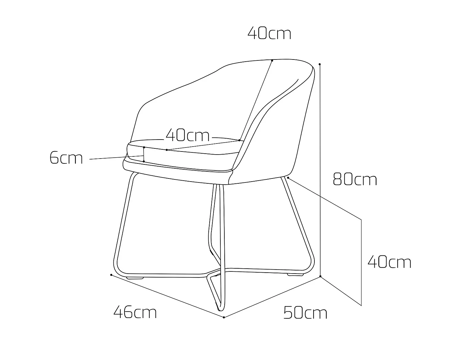 Oslo - Silla con reposabrazos en lino y metal. Silla de comedor, oficina, estudio, silla de lectura Estilo moderno. Color gris claro