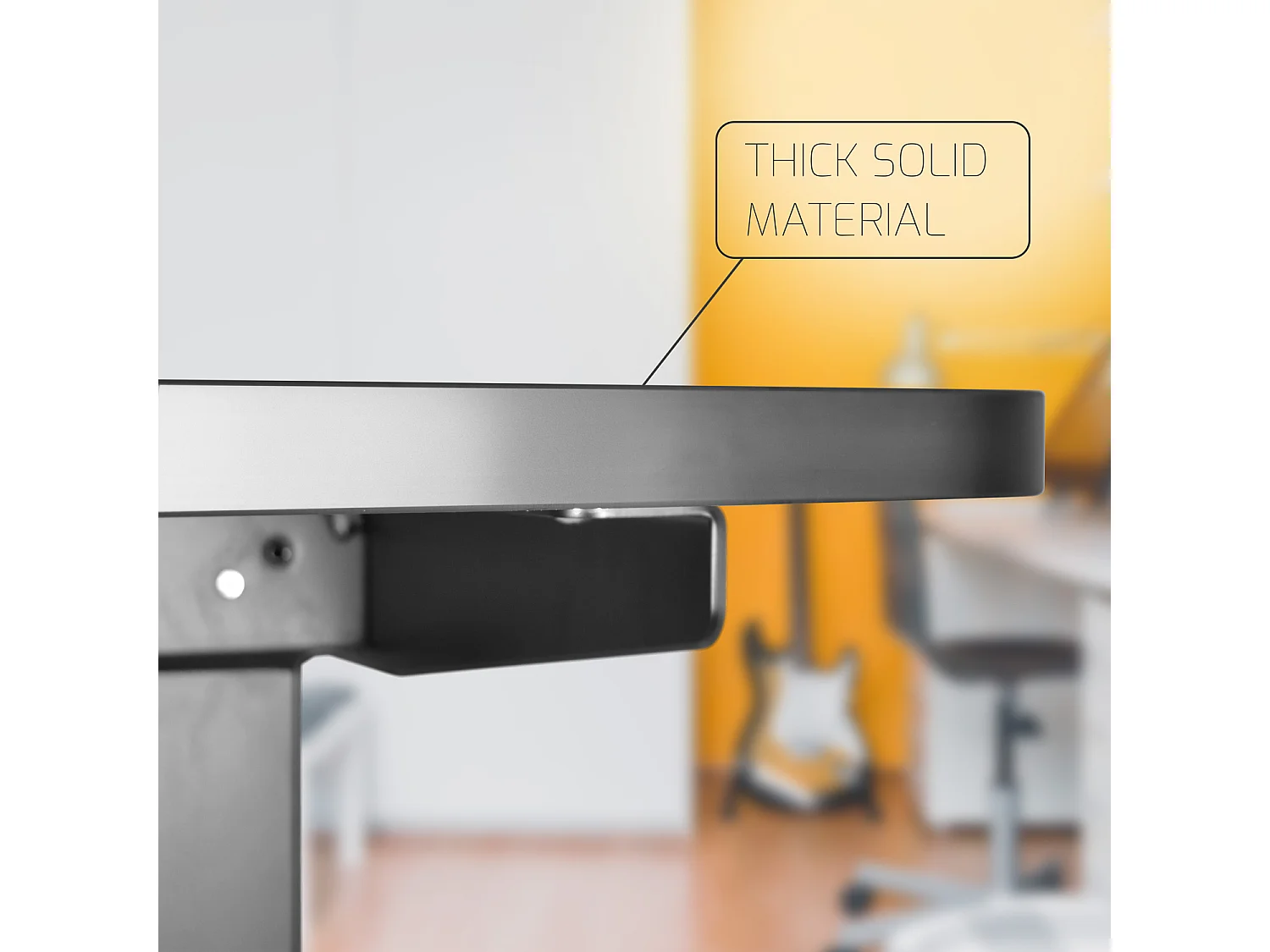 Frankystar - Secretária de pé Secretária eléctrica com tecnologia de motor duplo, prateleira estável com ajuste digital Preto