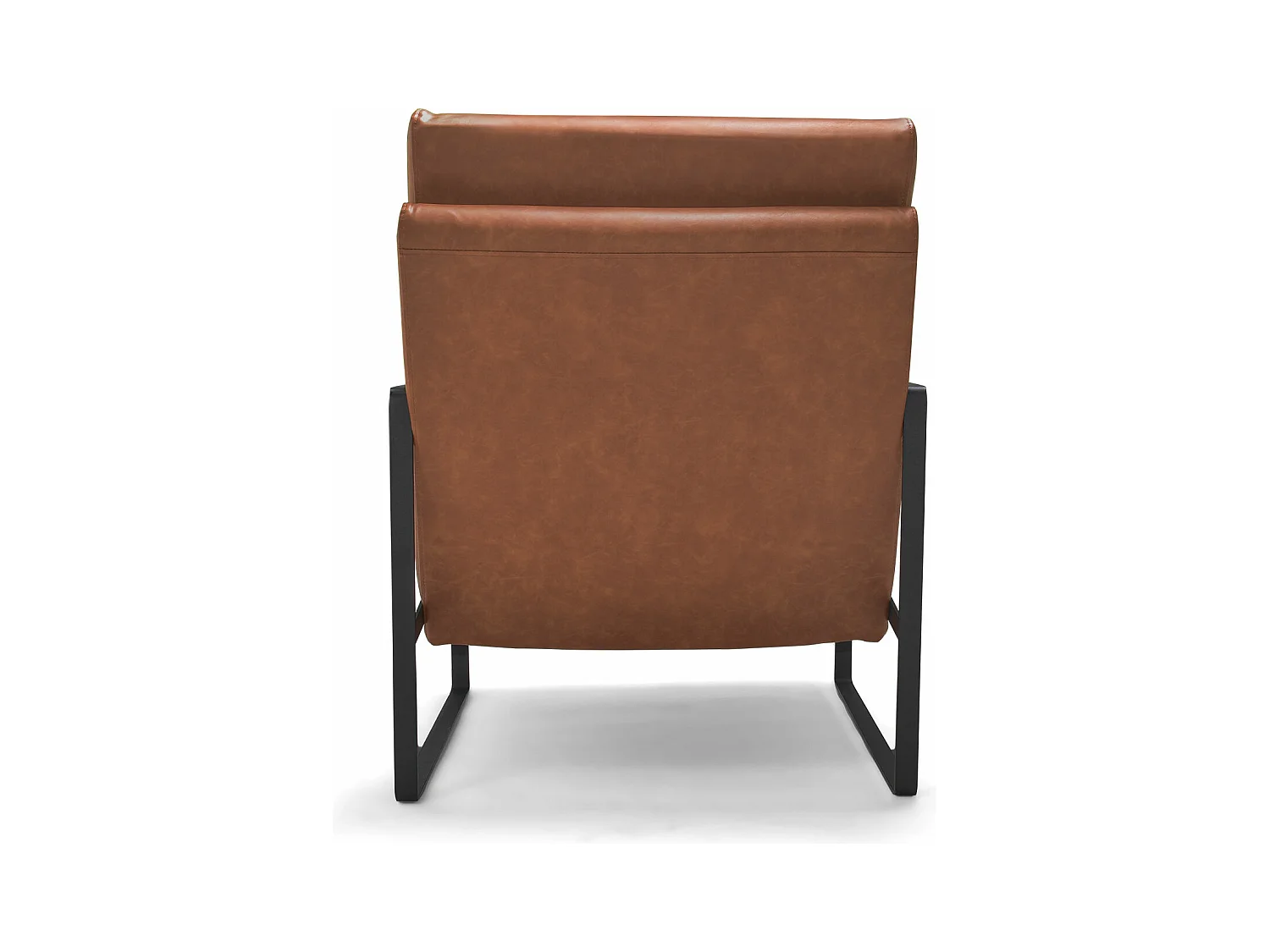 Bradford - Poltrona Design Retrò In Leatherette Cuoio