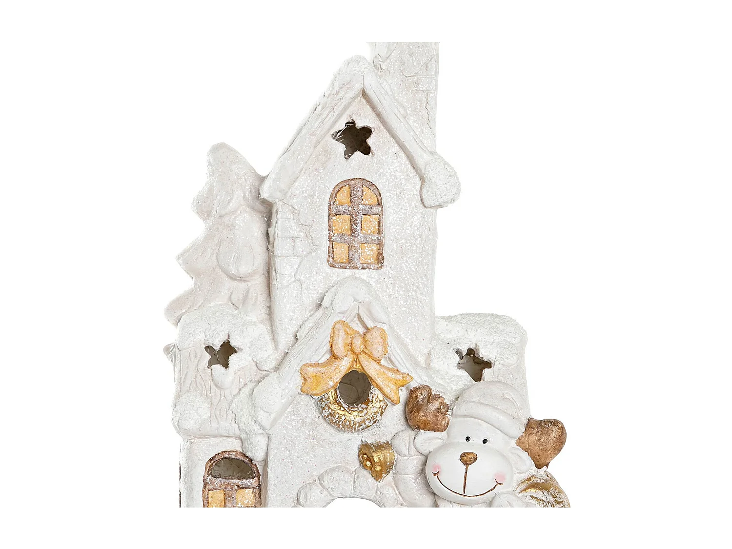 Décorations de Noël Maison blanc Enneigé(32x21x52cm)