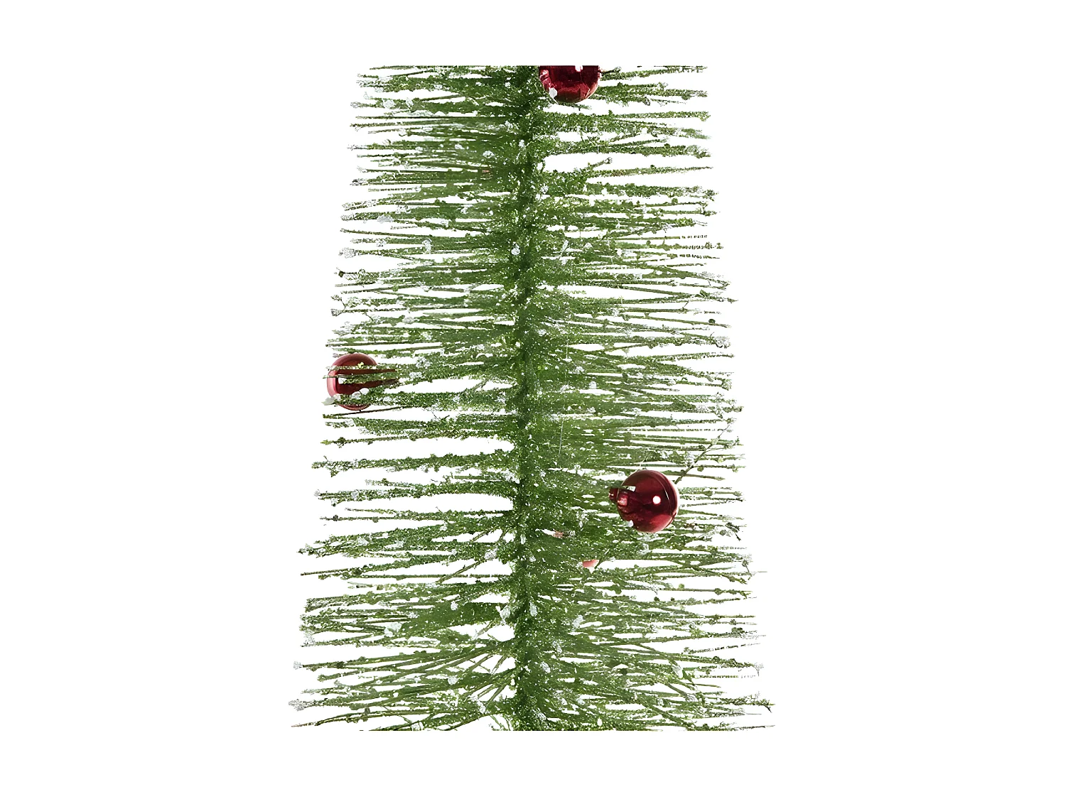 Sapin de Noël rouge vert plastique 22x22x120cm