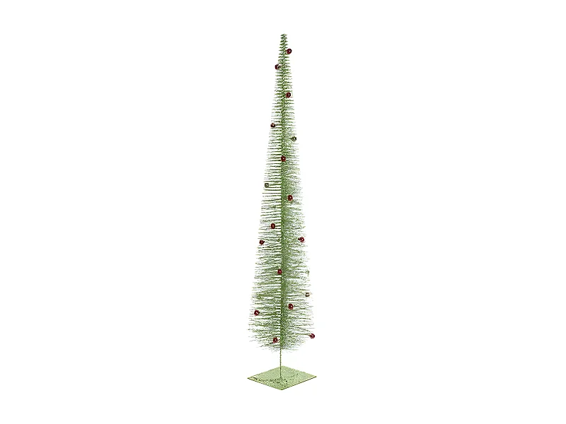 DKD Home Decor Weihnachtsbaum Rot Grün aus Polyester und Kunststoff 120 cm – Originelle Festliche Dekoration