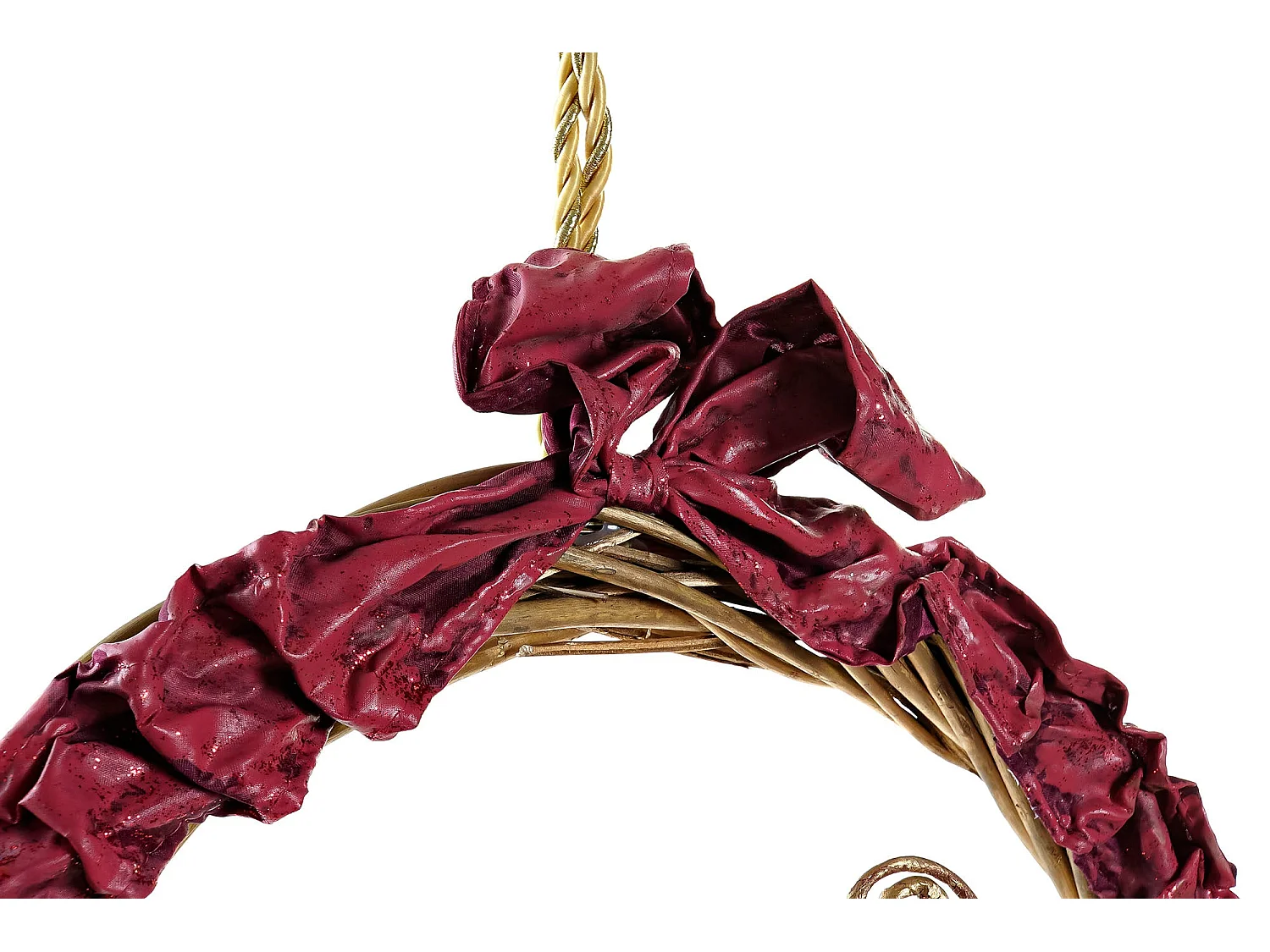 Décorations de Noël rouge doré(30x5x30cm)