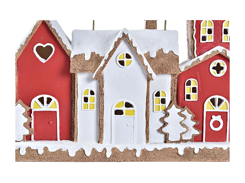 CASA RESINA LED 41X7,5X27 ROJO