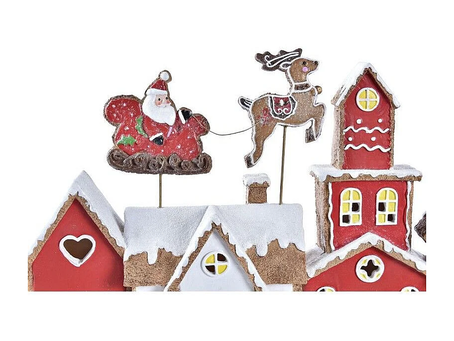 CASA RESINA LED 41X7,5X27 ROJO