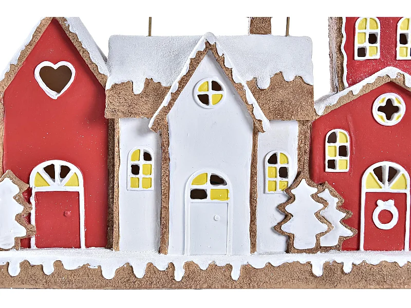 Lampe LED CASA RESINA Rouge 41x7,5x27 cm – Design Moderne en Résine Durable