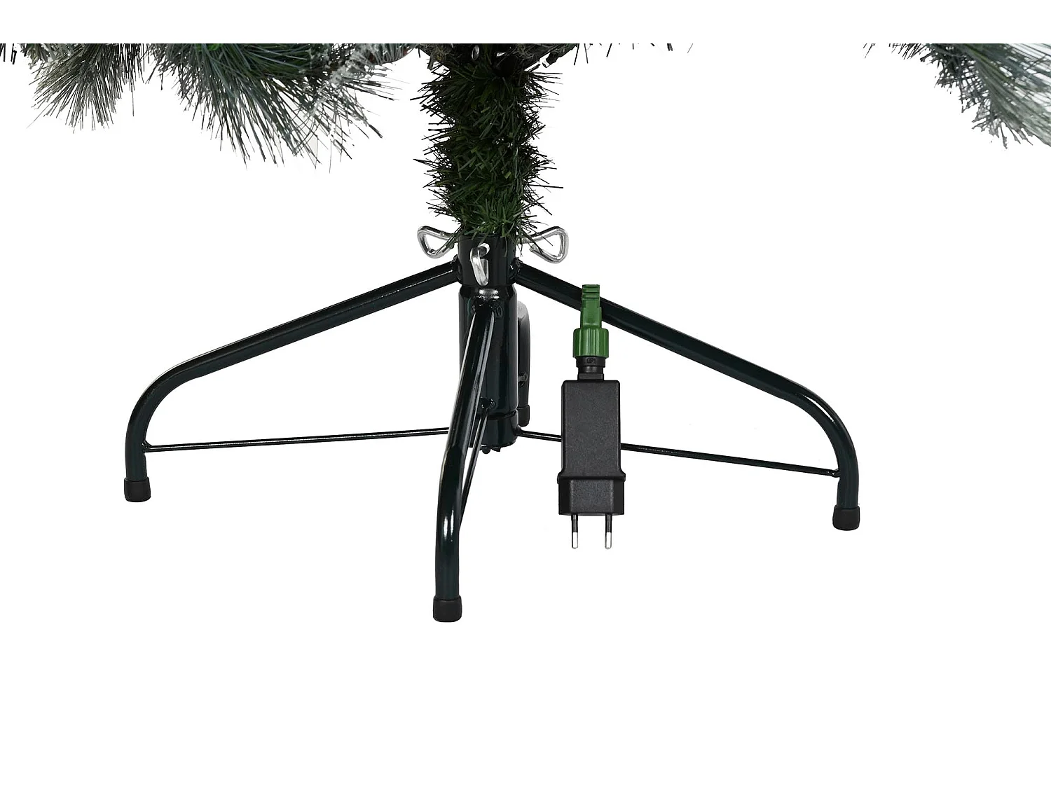LED Weihnachtsbaum aus PVC mit Schnee 100x100x150cm Grün mit LED Beleuchtung