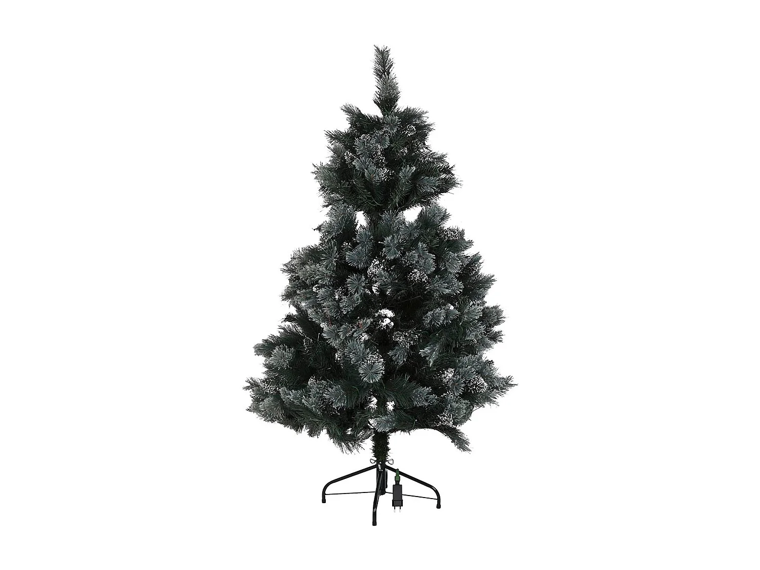 LED Weihnachtsbaum aus PVC mit Schnee 100x100x150cm Grün mit LED Beleuchtung