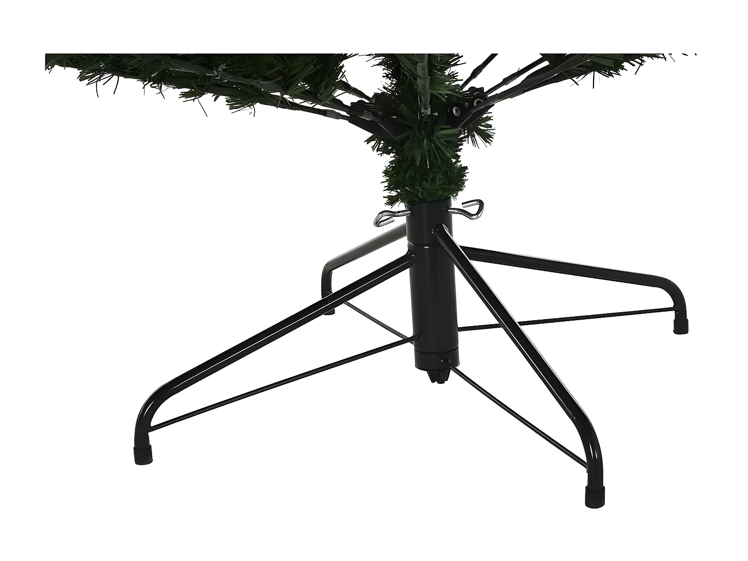 Sapin de Noël Lumière LED Métal Polyéthylène vert(130x130x218cm)