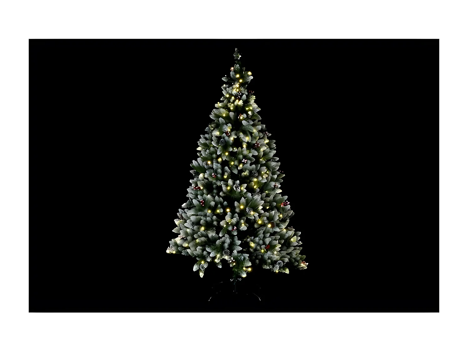 Sapin de Noël PVC LED Enneigé(125x125x210cm)