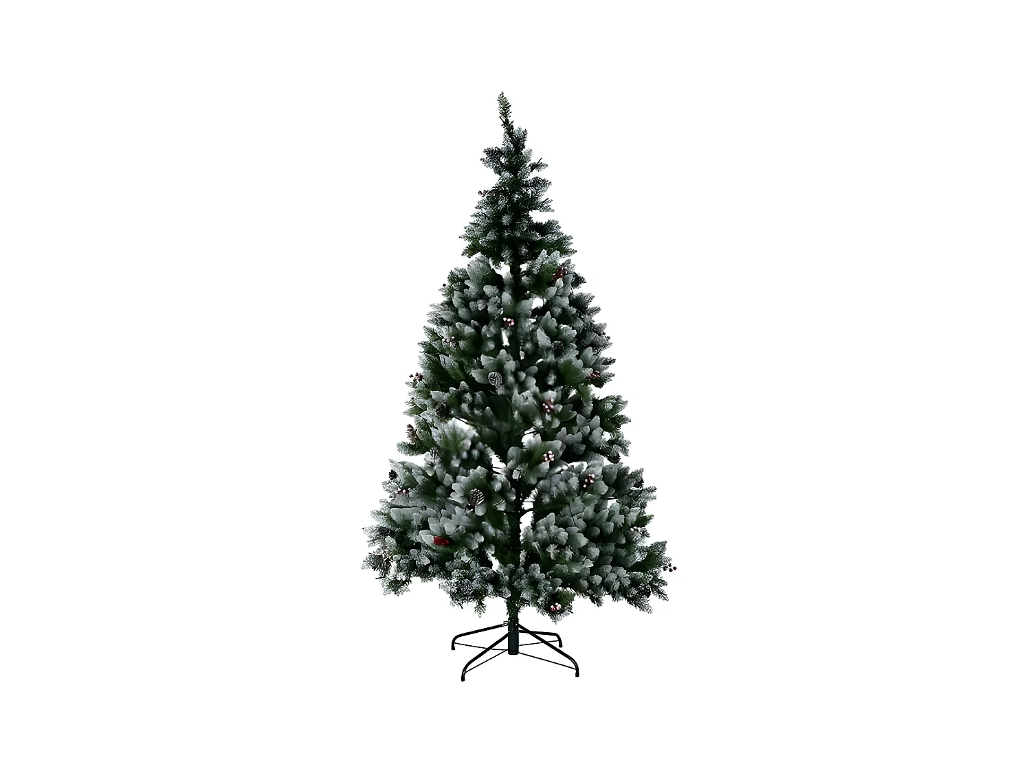 Sapin de Noël PVC LED Enneigé(125x125x210cm)