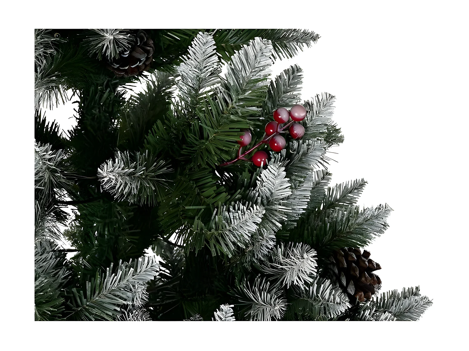 Sapin de Noël PVC LED Enneigé(125x125x210cm)