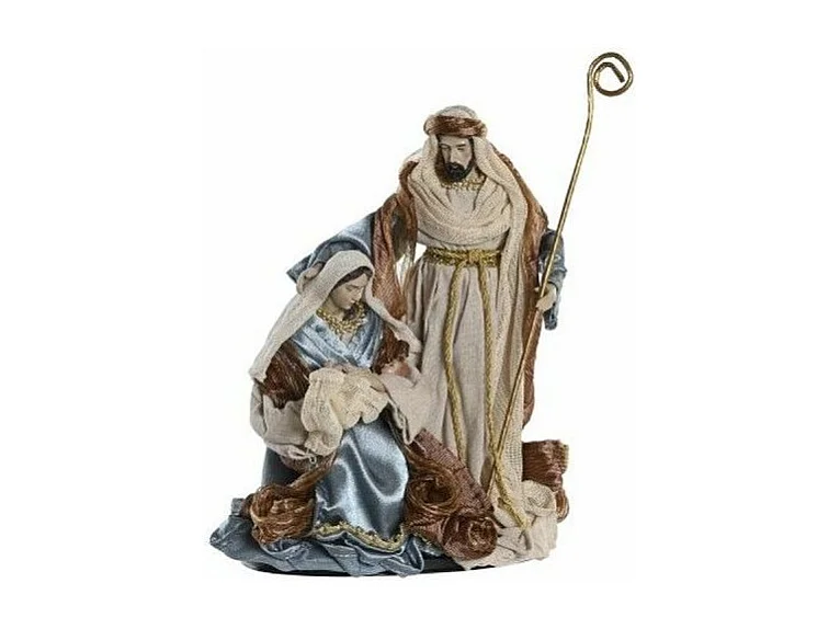 Set de Natividad Navideño Azul y Dorado de DKD Home Decor - 48 x 28 x 90 cm